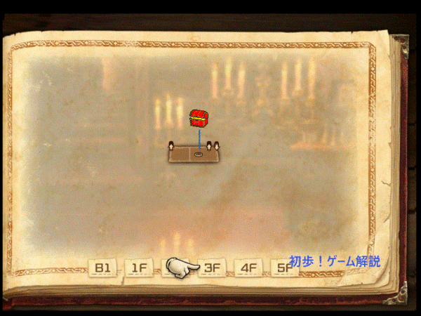 チャプター8のマップ。宝箱と隠し部屋の場所。